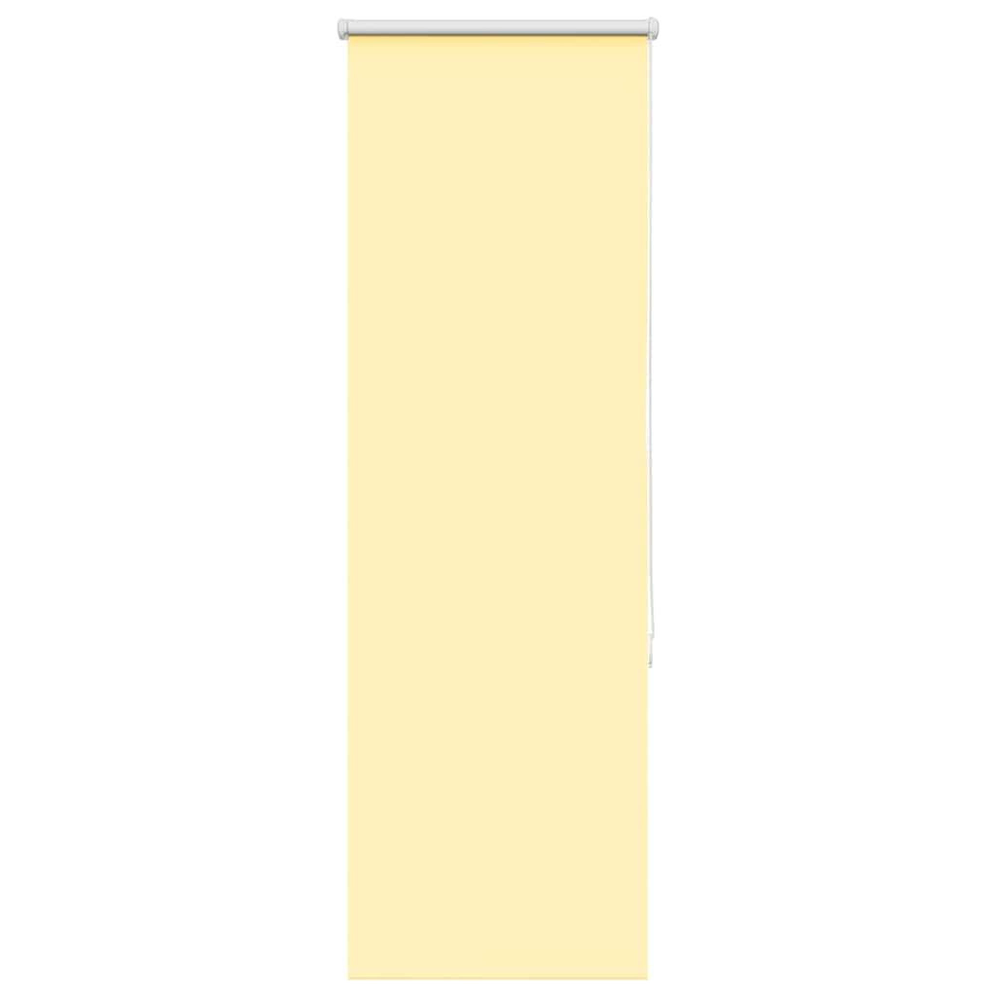 VIDAXL Store enrouleur occultant jaune largeur du tissu 35,7 cm