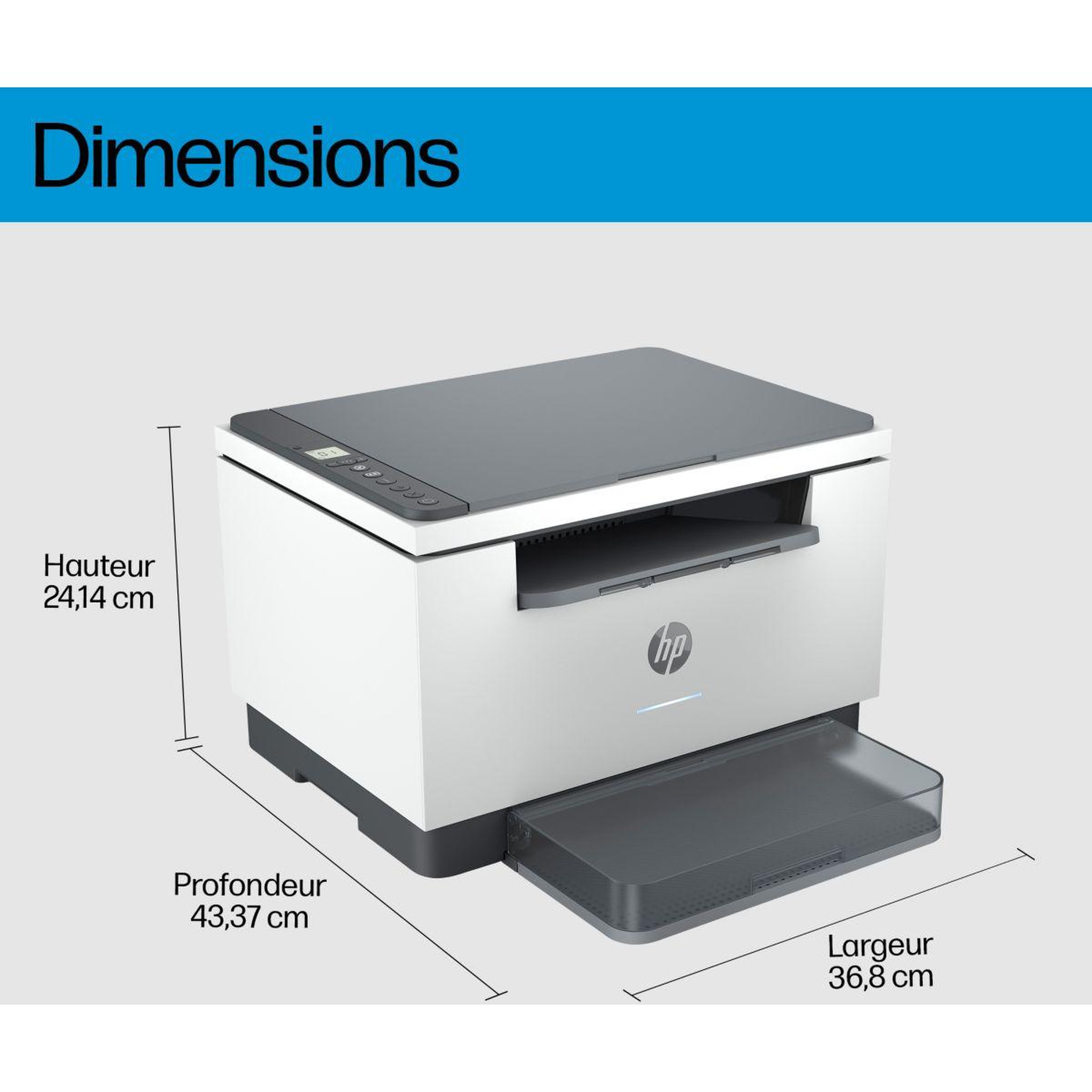 Voir la diapositive 3 : HP Imprimante multifonction laserjet mfp m234dw trad
