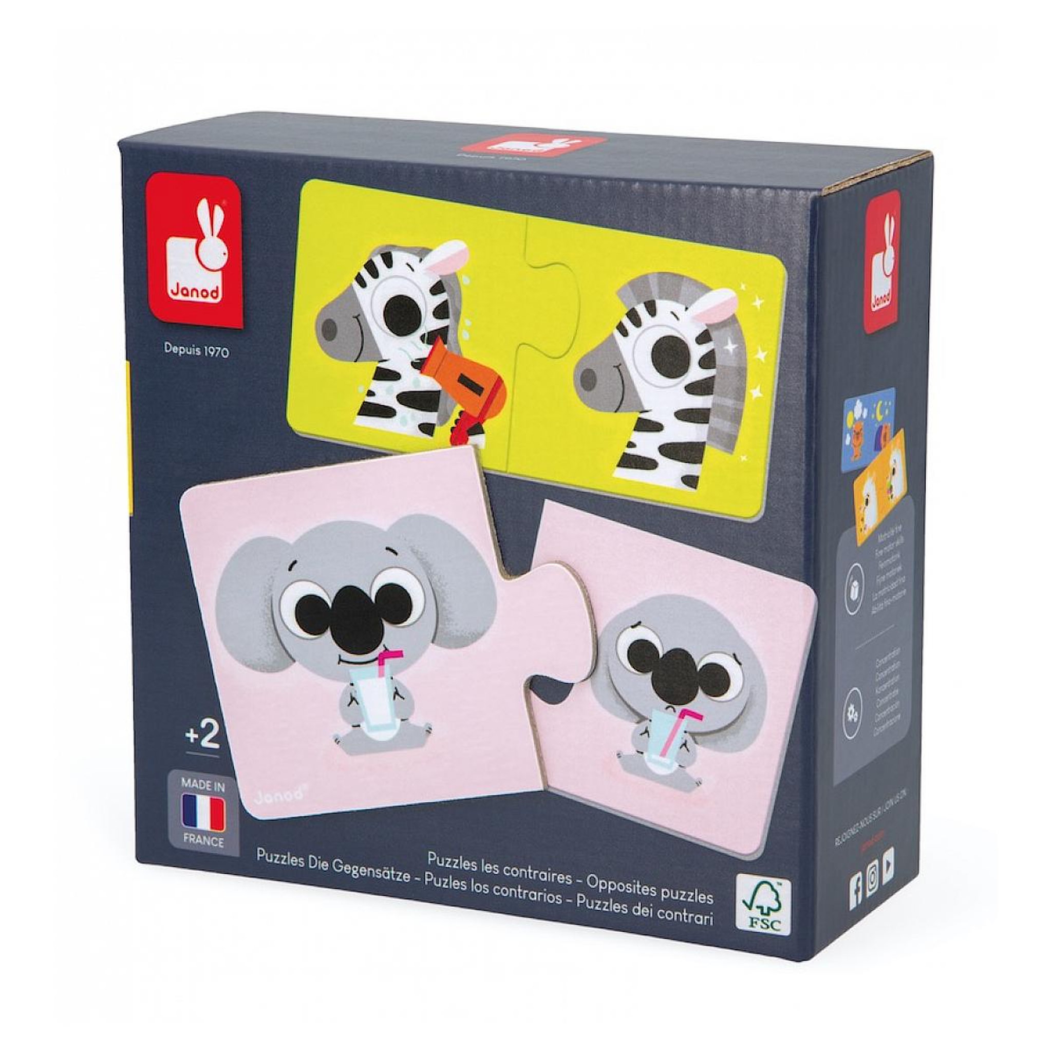 JANOD Puzzles 2 pieces Les contraires