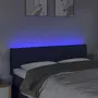 VIDAXL Tete de lit a LED Bleu 144x7x78/88 cm Tissu