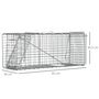 Voir la diapositive 3 : OUTSUNNY Piège de capture pliable pour petits animaux type lapin rat - 2 portes, poignée - dim. 81L x 26l x 34H cm - acier