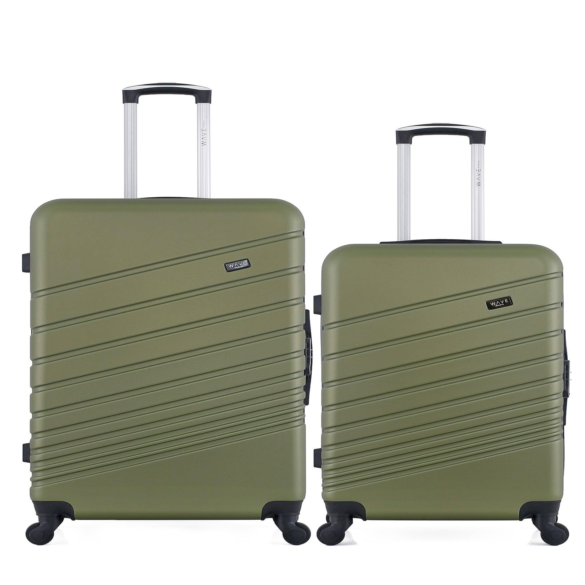 WAVE PARIS Lot de 2 - valises grand format et weekend tigre
