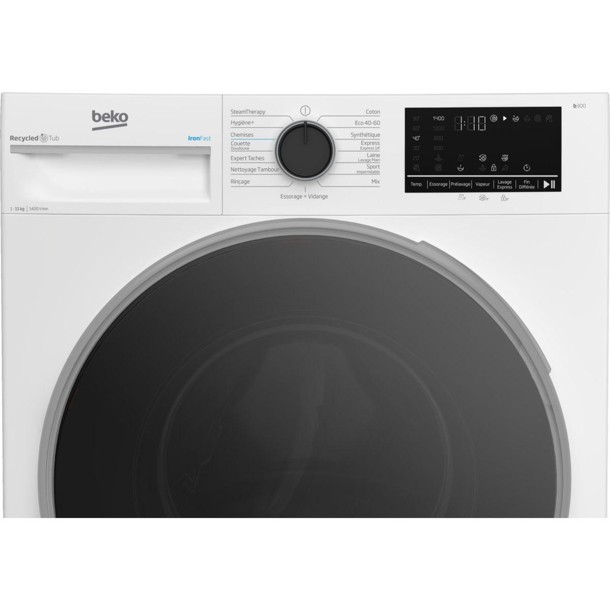 Voir la diapositive 5 : Beko Lave linge hublot B5WFT31145W
