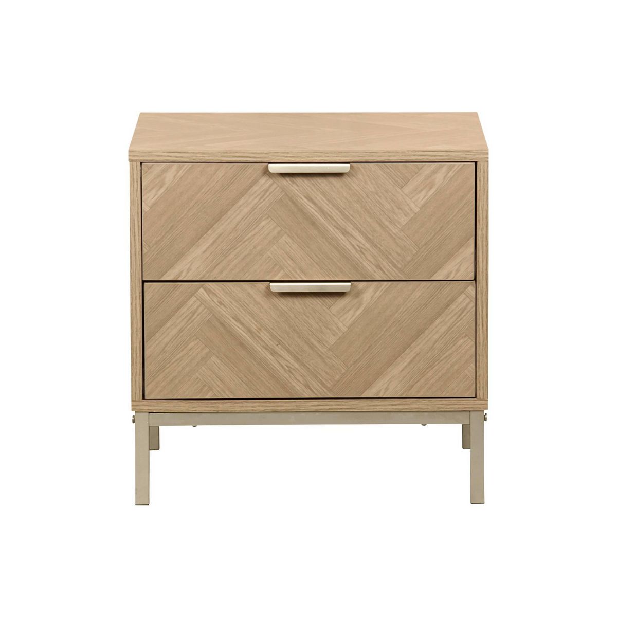 SWEEEK Table de chevet. Budapest. deux tiroirs. L 45 x l 40 x H 45cm