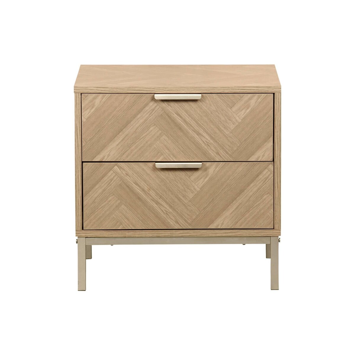 SWEEEK Table de chevet. Budapest. deux tiroirs. L 45 x l 40 x H 45cm