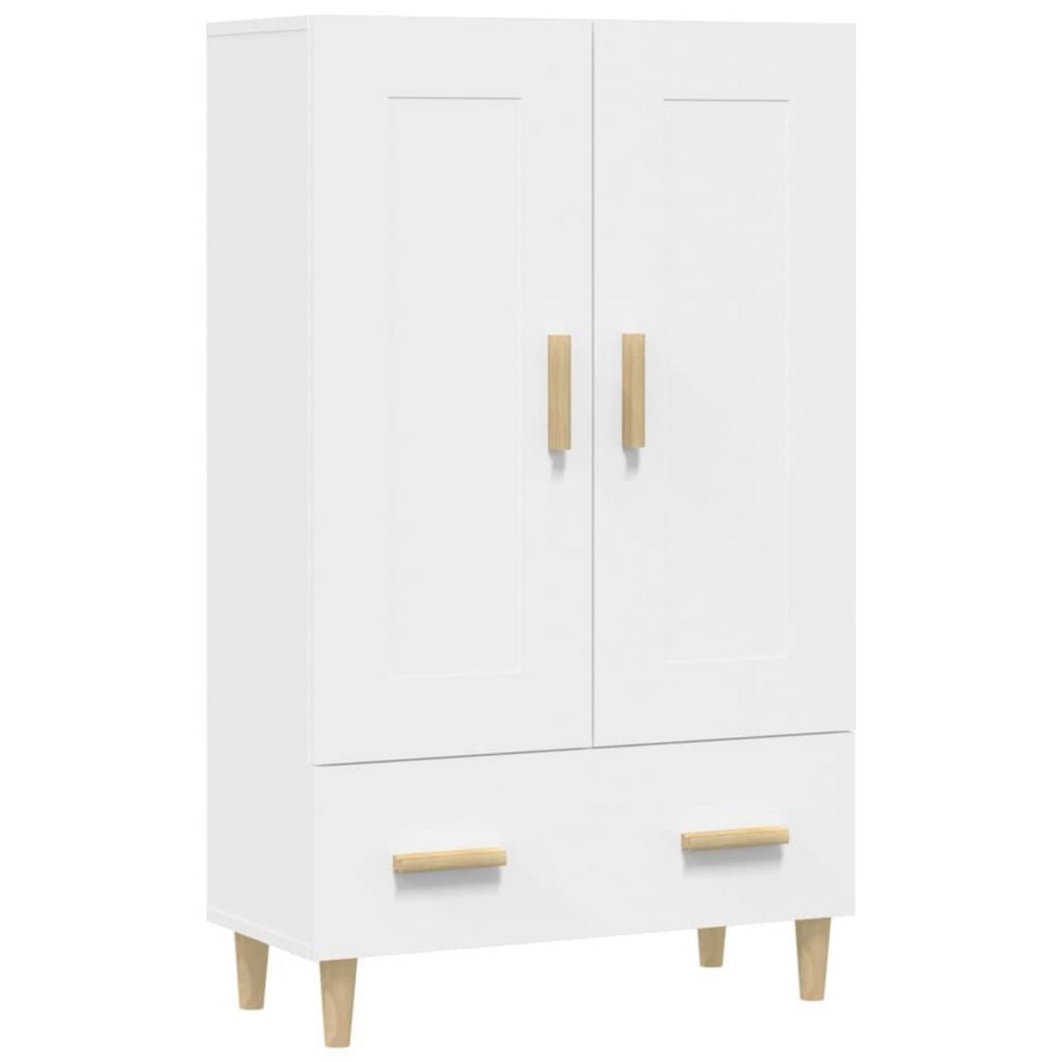 VIDAXL Buffet haut Blanc 70x31x115 cm Bois d'ingenierie
