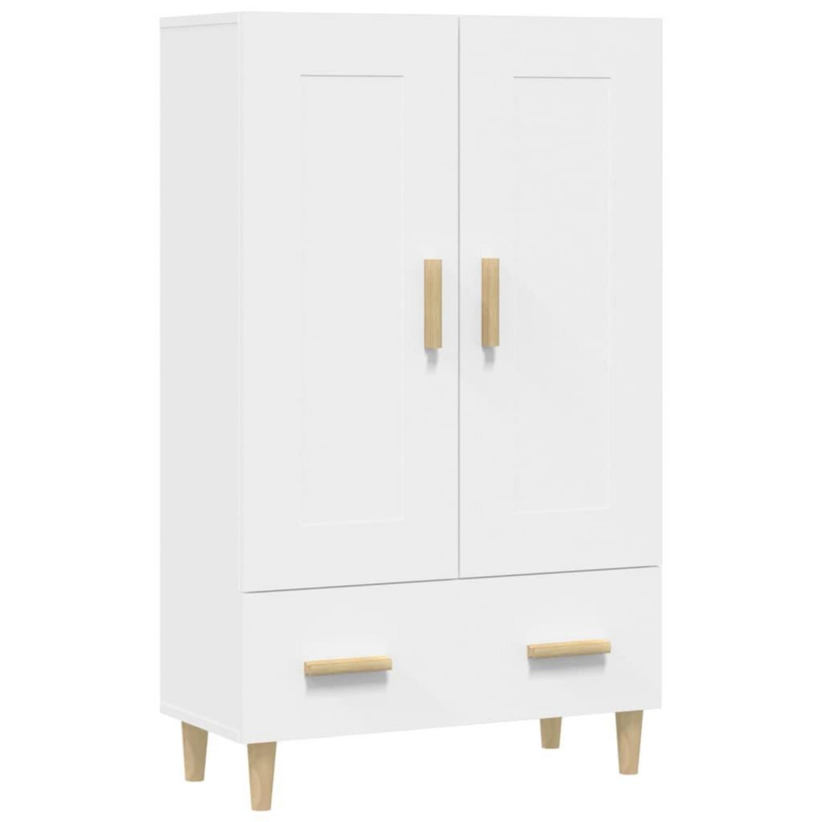 VIDAXL Buffet haut Blanc 70x31x115 cm Bois d'ingenierie
