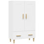Voir la diapositive 2 : VIDAXL Buffet haut Blanc 70x31x115 cm Bois d'ingenierie