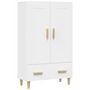Voir la diapositive 2 : VIDAXL Buffet haut Blanc 70x31x115 cm Bois d'ingenierie