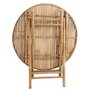 Voir la diapositive 5 : Paris Prix Table de Jardin Pliable  Bambou  90cm Naturel