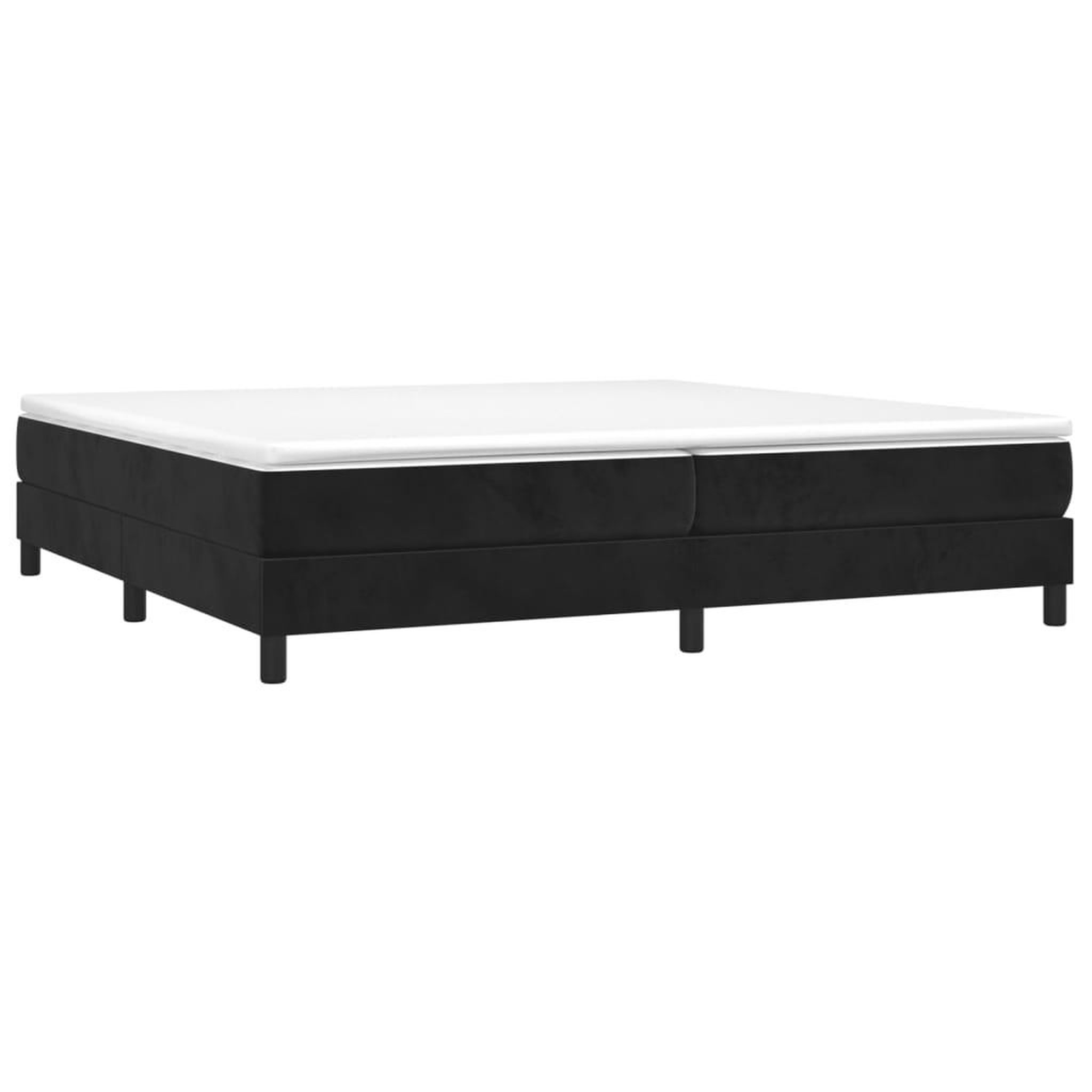 Voir la diapositive 3 : VIDAXL Cadre de lit sans matelas noir 200x200 cm velours