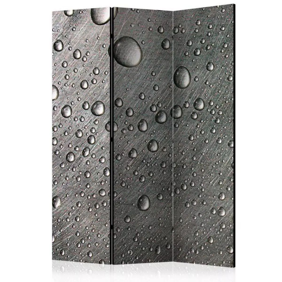 Paris Prix Paravent 3 Volets  Steel Surface with Water Drops  135x172cm