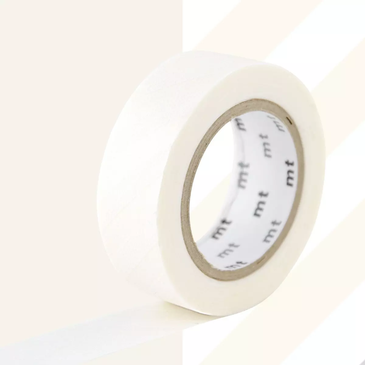 Masking Tape (MT) Masking tape à rayures - Blanc - 1,5 cm x 7 m