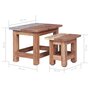 Voir la diapositive 6 : VIDAXL Tables gigognes 2 pcs bois d'acajou massif
