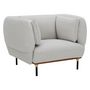 Voir la diapositive 1 : ATMOSPHERA Fauteuil Design  Isée  113cm Gris Clair