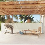 VIDAXL Auvent lateral retractable de patio 117x600 cm Creme
