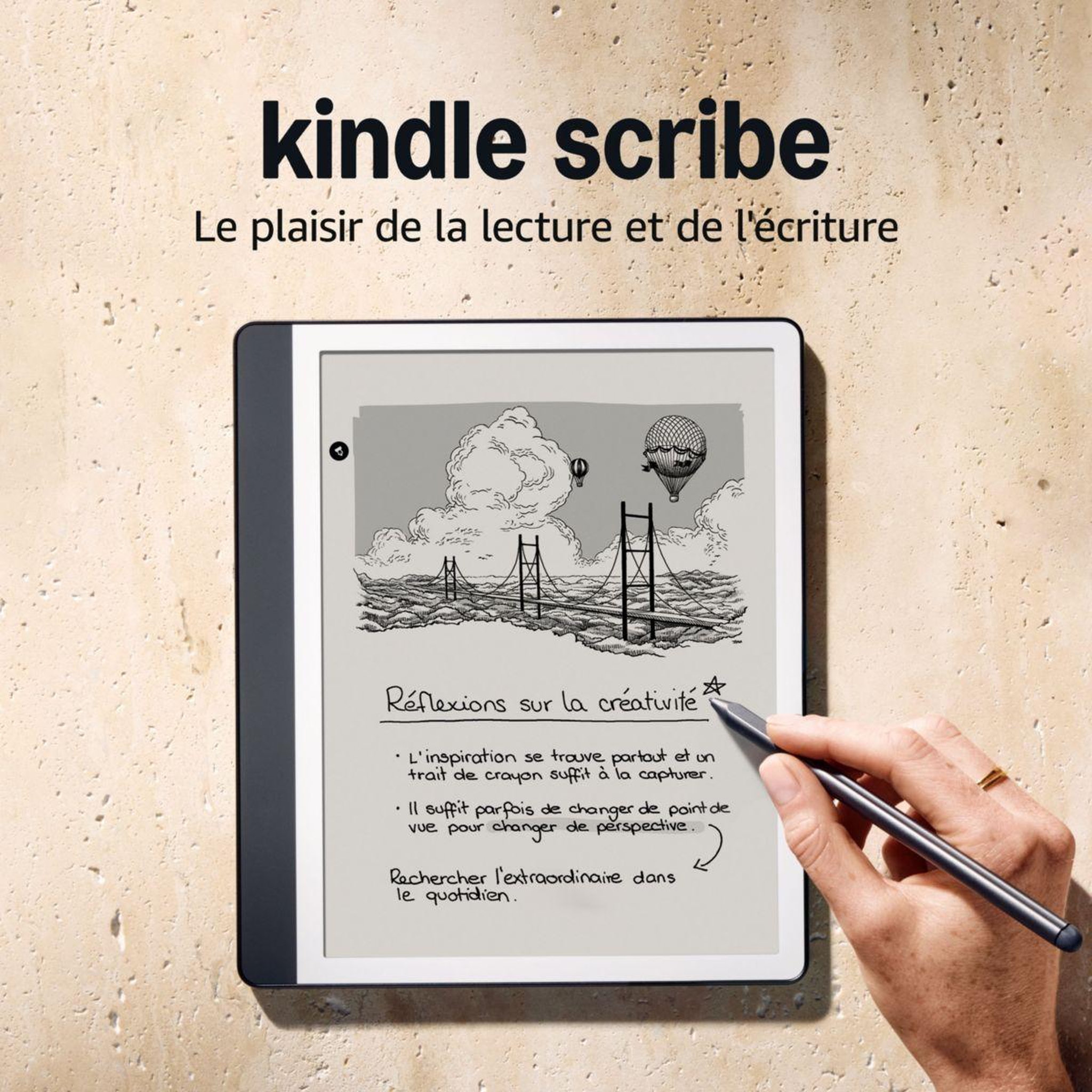Voir la diapositive 2 : AMAZON Bloc-notes numérique kindle scribe 2024 32go gris tungstène