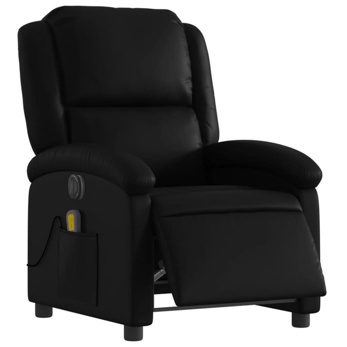 VIDAXL Fauteuil de massage inclinable electrique noir similicuir