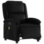 Voir la diapositive 3 : VIDAXL Fauteuil de massage inclinable electrique noir similicuir