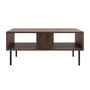 Voir la diapositive 4 : BEST MOBILIER Salvador - table basse - effet bois - 2 niches - 100 cm