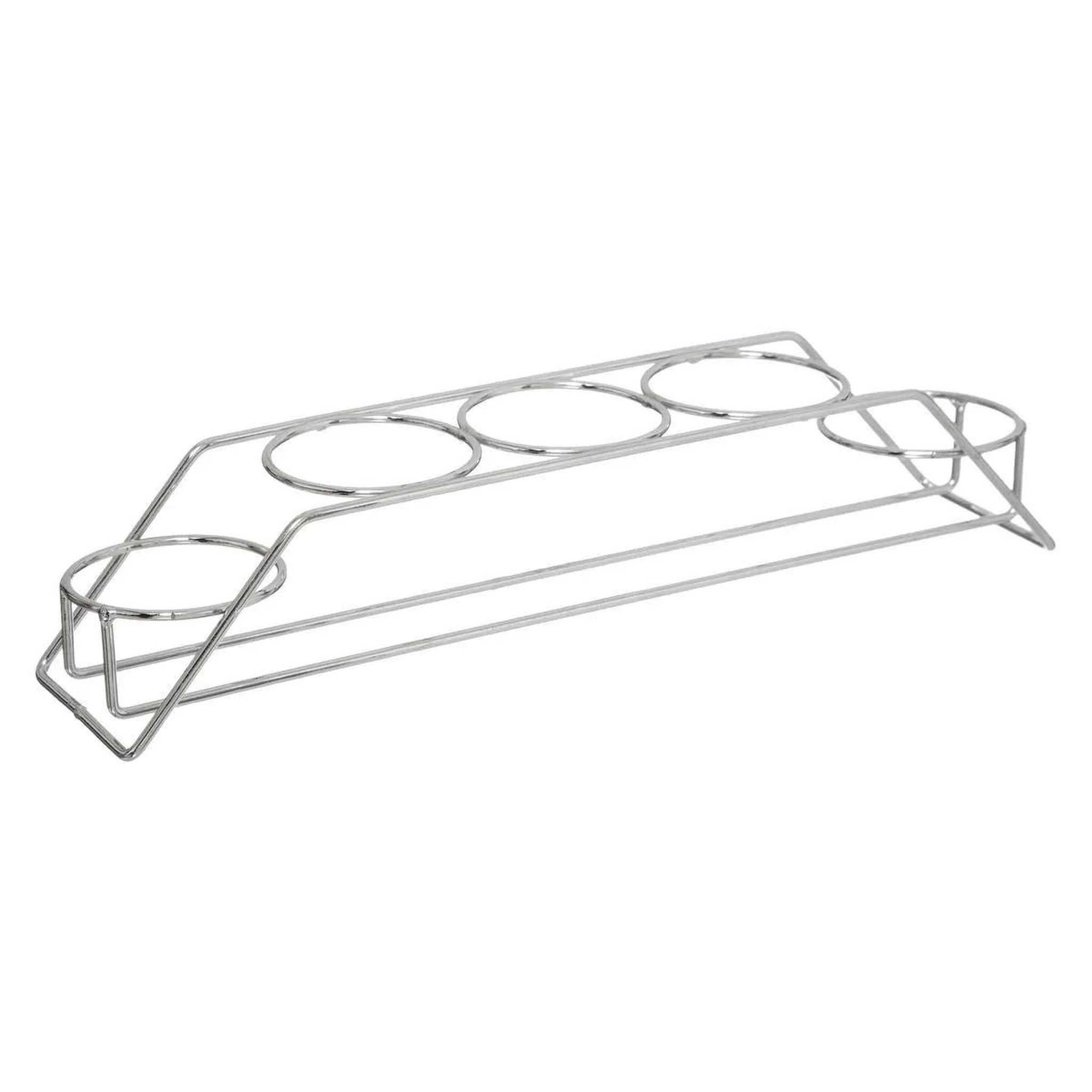 Voir la diapositive 2 : FIVE Lot de 5 pots à épices  rack  28cm argent