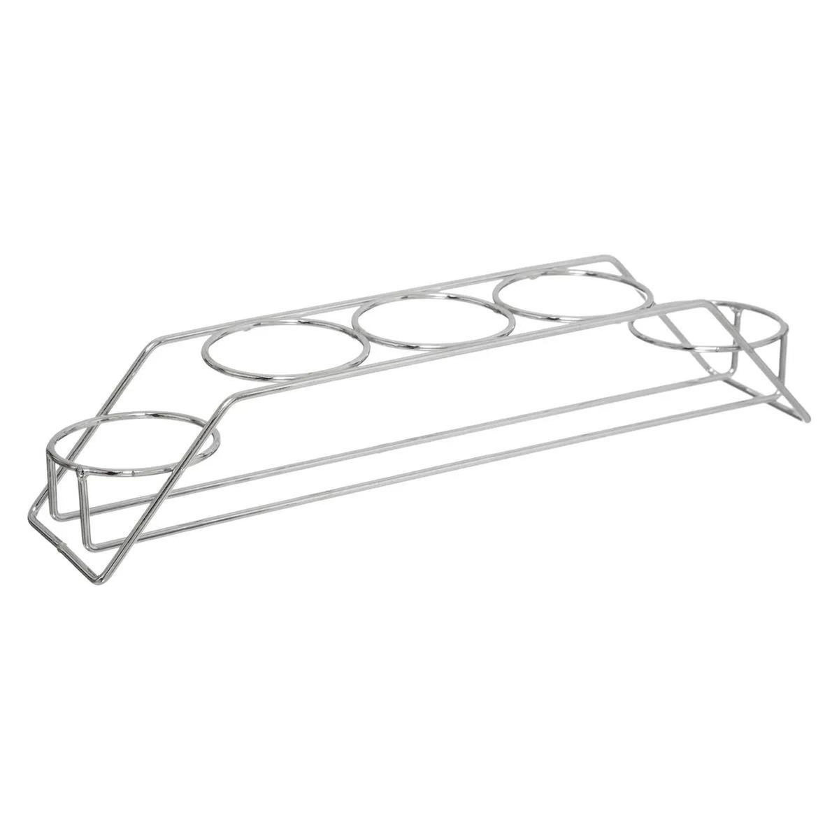 FIVE Lot de 5 Pots à Épices  Rack  28cm Argent