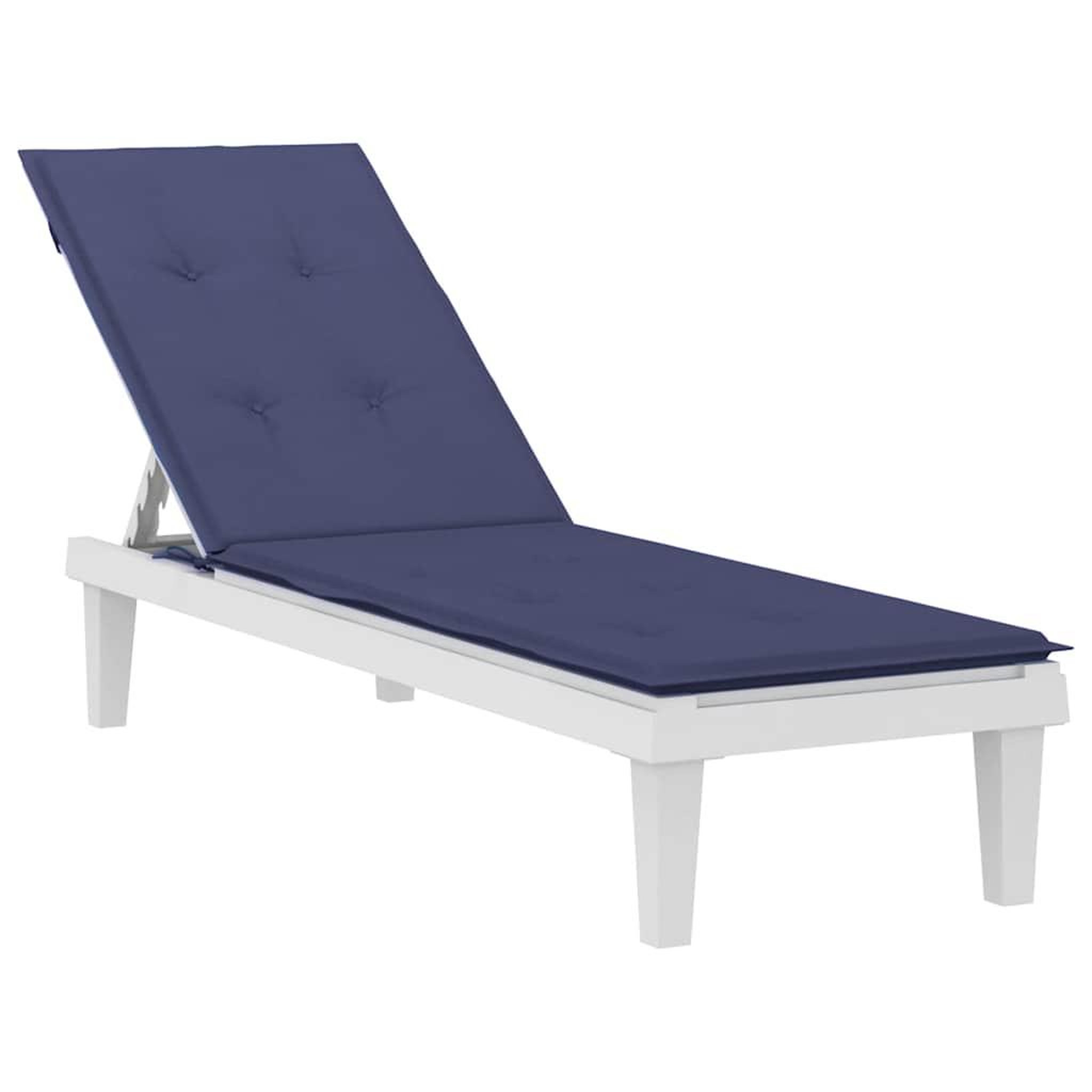 Voir la diapositive 3 : VIDAXL Coussin de chaise de terrasse bleu marine tissu oxford