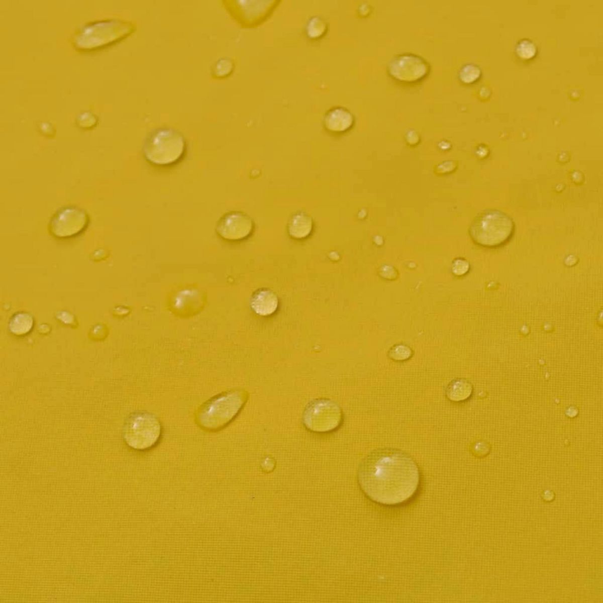 VIDAXL Manteau de pluie long impermeable resistant a capuche jaune XXL