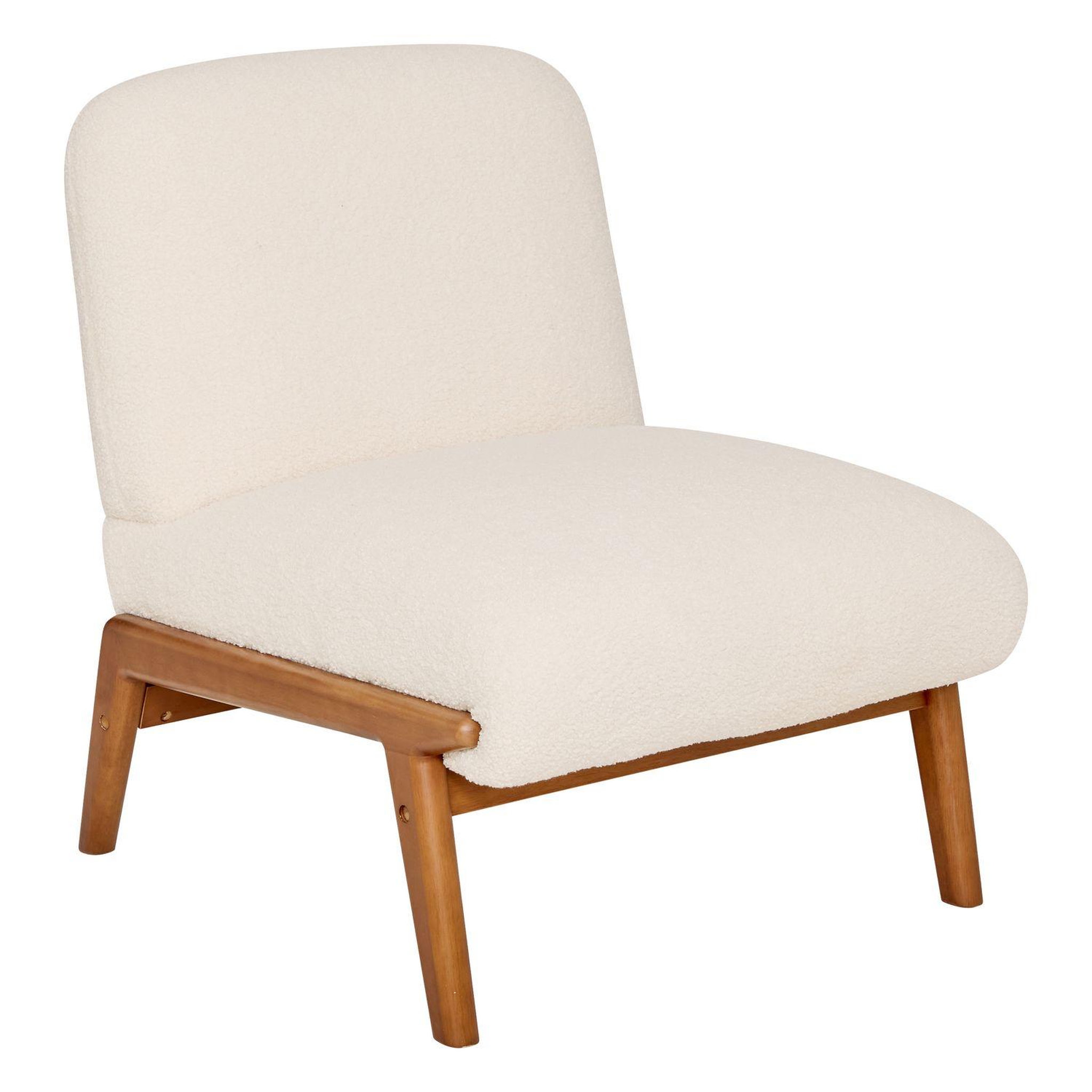 ATMOSPHERA Fauteuil en bouclette LIORA - Ivoire