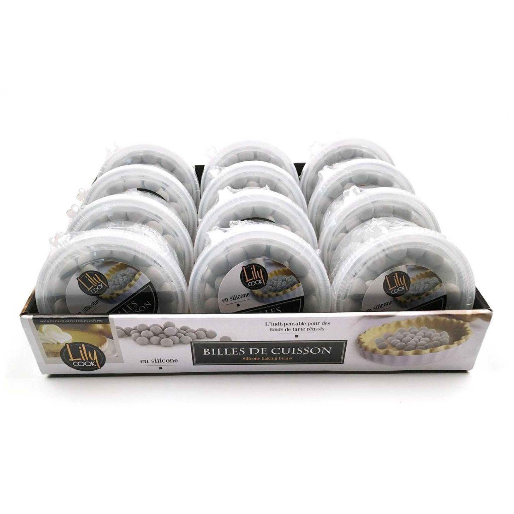 Voir la diapositive 4 : Lily Cook Billes de cuisson  silicone  150g gris