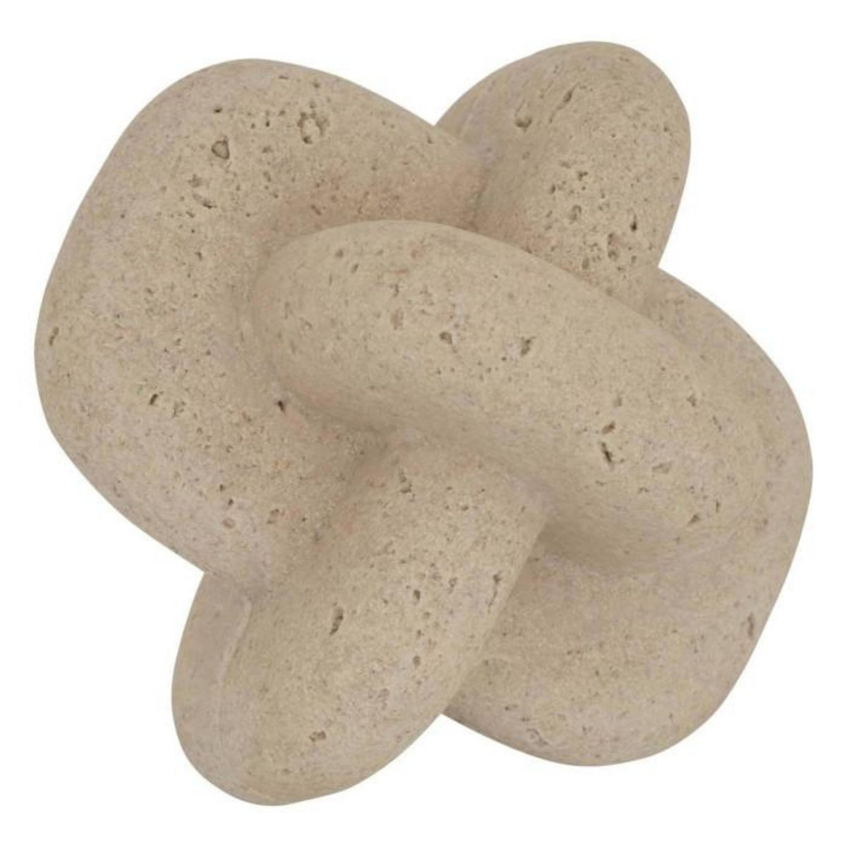 ATMOSPHERA Déco à Poser Effet Pierre  Dave  14cm Beige