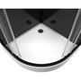 Aurlane Cabine de douche d'angle hydromassantee Mirror Round - 90 x 90