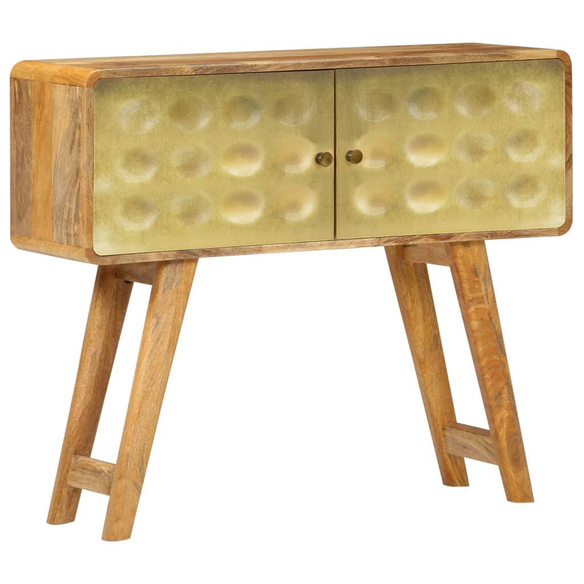 Voir la diapositive 1 : VIDAXL Buffet Bois de manguier massif 90x30x77 cm