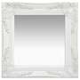 Voir la diapositive 1 : VIDAXL Miroir mural style baroque 40x40 cm Blanc