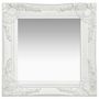 Voir la diapositive 1 : VIDAXL Miroir mural style baroque 40x40 cm Blanc