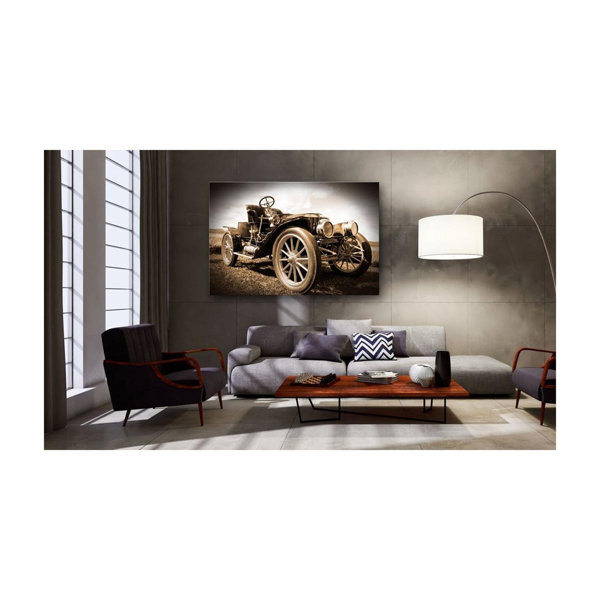 Voir la diapositive 2 : Paris Prix Tableau imprimé  voiture rétro