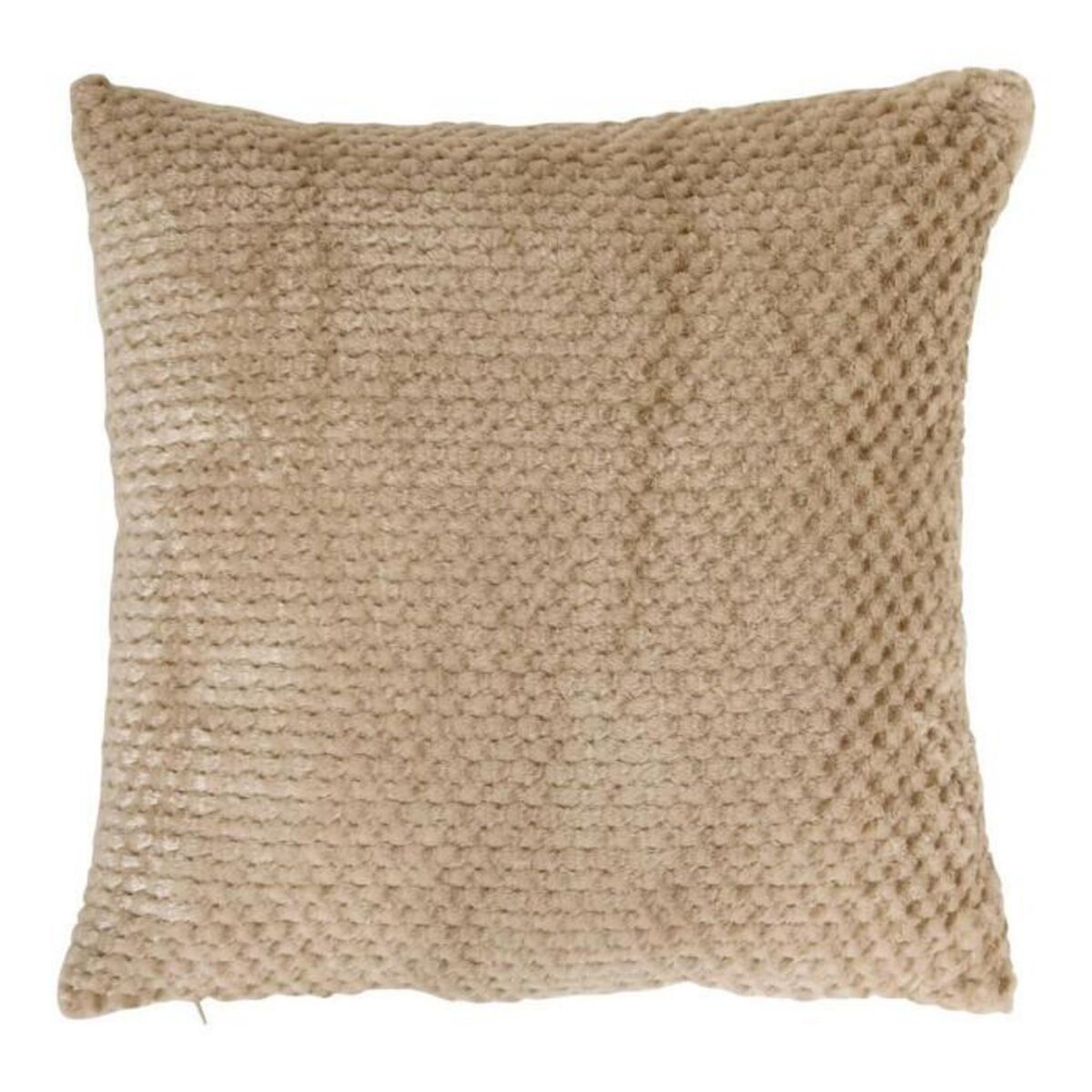 ATMOSPHERA Coussin Jacquard en Flanelle  Lyno  40x40cm Beige