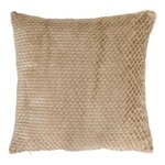 ATMOSPHERA Coussin Jacquard en Flanelle  Lyno  40x40cm Beige