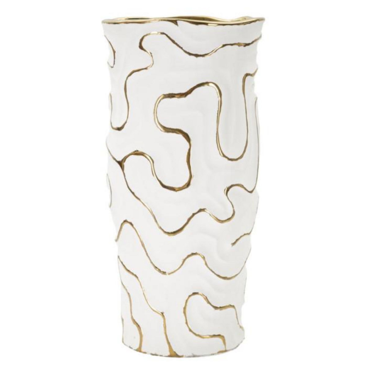 Paris Prix Vase Design en Céramique  Adore  32cm Blanc