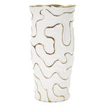 Paris Prix Vase Design en Céramique  Adore  32cm Blanc