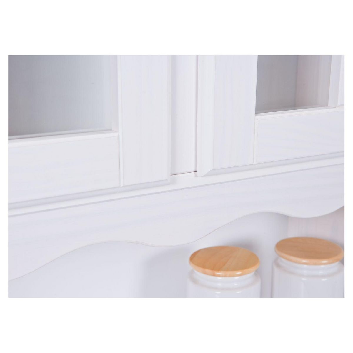 Bahut Vaisselier  4 portes 2 tiroirs Pin massif MARBELLA