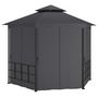 Voir la diapositive 3 : VIDAXL Belvedere avec parois 3,1x2,7 m Anthracite