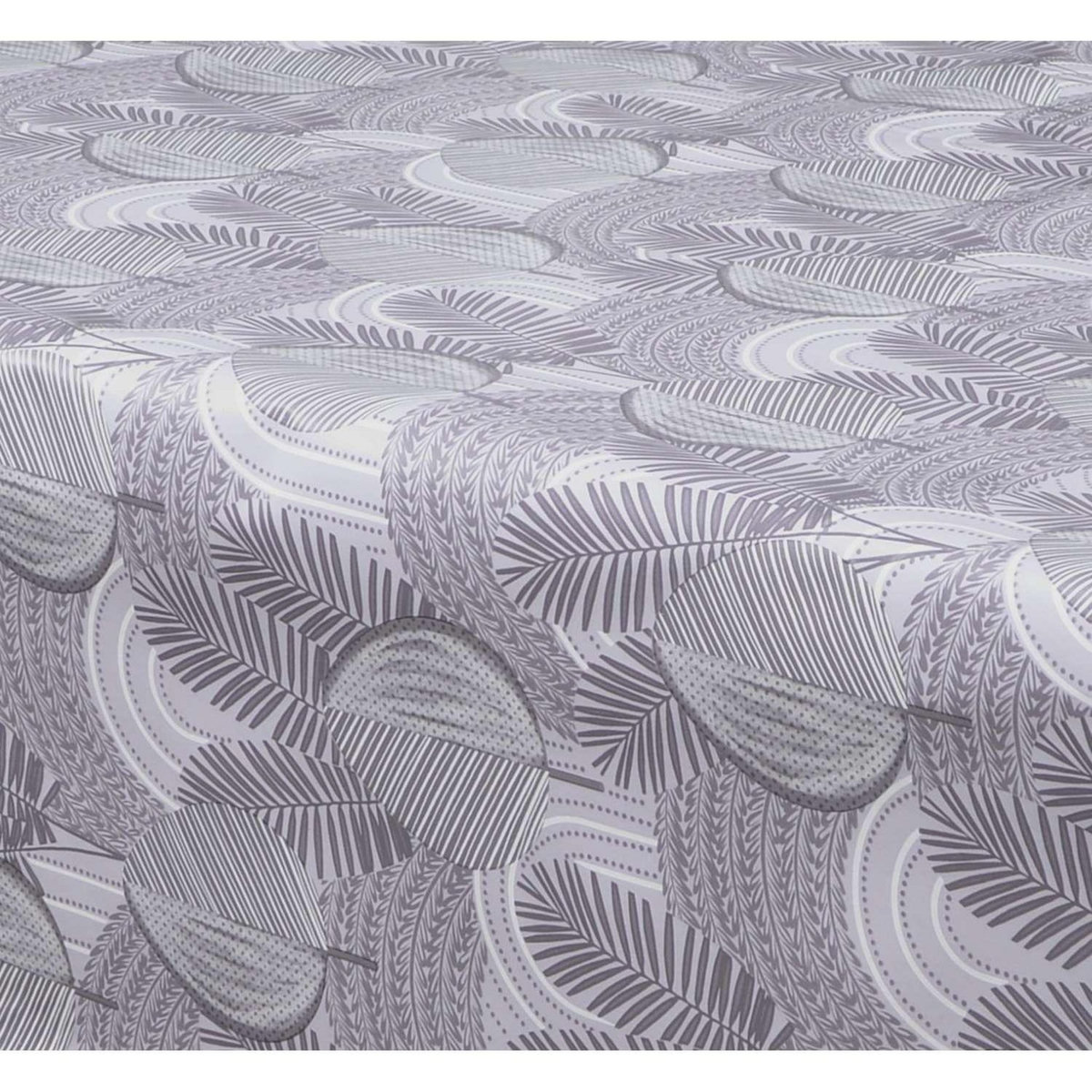 HABITABLE Nappe en toile cirée rectangulaire Moze - 140 x 200 cm - Gris
