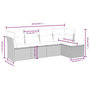 Voir la diapositive 4 : VIDAXL Salon de jardin avec coussins 5 pcs marron resine tressee