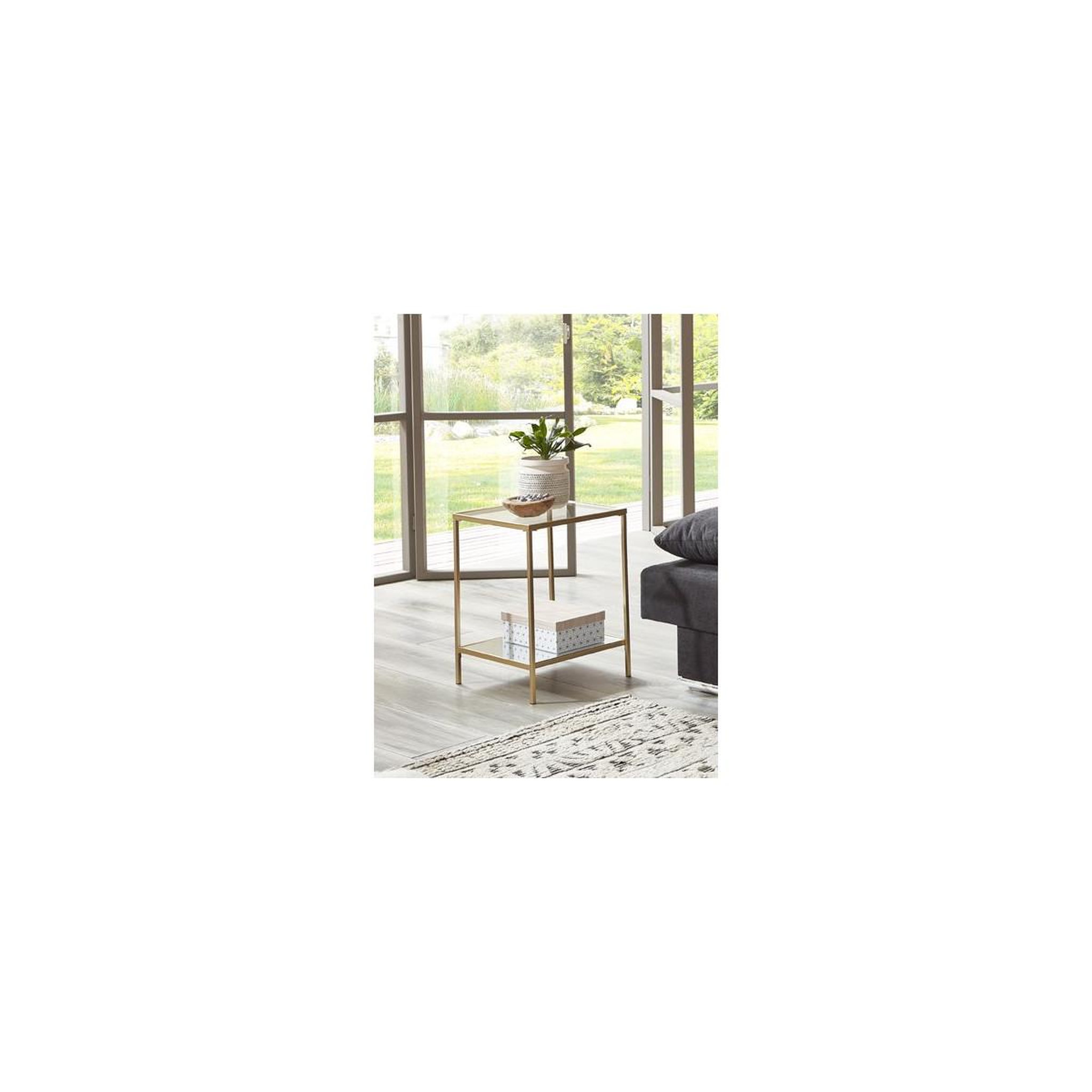 Voir la diapositive 5 : Paris Prix Table d'appoint carrée design  timana  55cm or