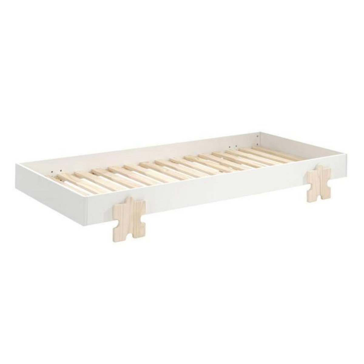 Paris Prix Lit Enfant en Bois  Modulo Puzzle III  90x200cm Blanc