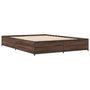 Voir la diapositive 3 : VIDAXL Cadre de lit sans matelas chene marron 140x190 cm