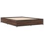 Voir la diapositive 3 : VIDAXL Cadre de lit sans matelas chene marron 140x190 cm
