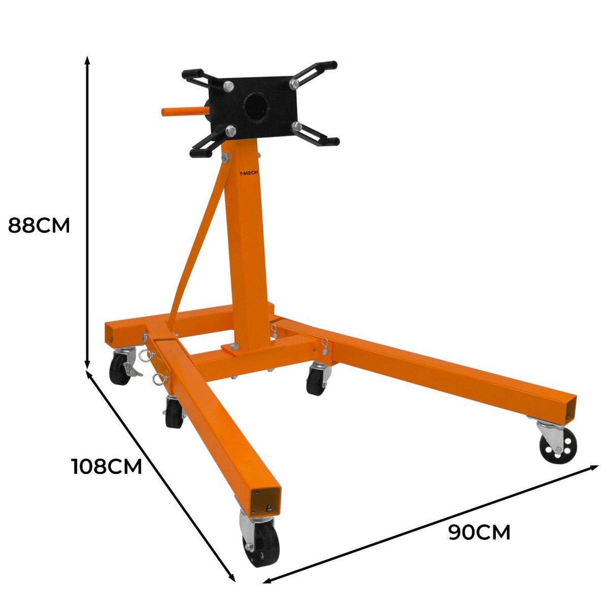 Voir la diapositive 5 : T-MECH Support de moteur pliable