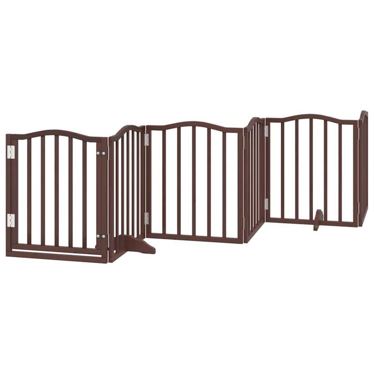 VIDAXL Barriere pour chien porte pliable 12 panneaux bois de peuplier